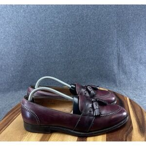 Alden Burgundy Tassel Loafers 9.5 A/C style 693 Goodyear Welted New England